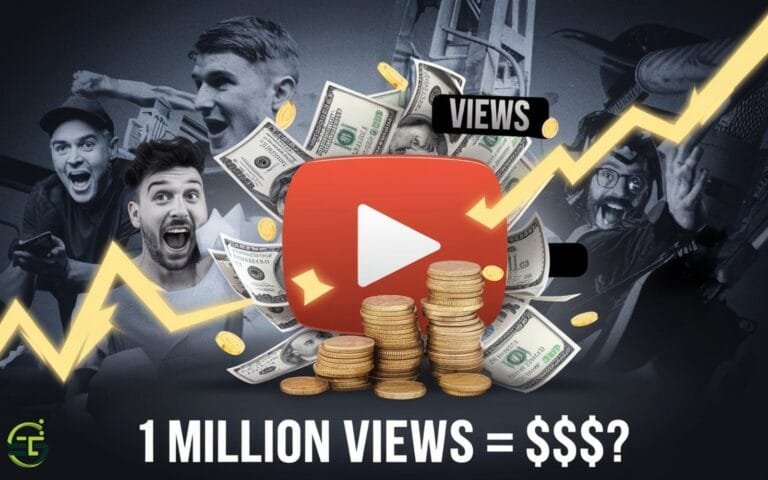 1 million views on youtube money